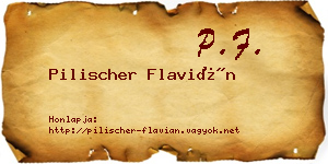 Pilischer Flavián névjegykártya